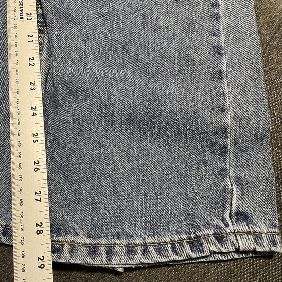 Levi's‎ 505 Jeans Regular Fit Straight Leg Blue Medium Wash Denim Men's 38 X 29 - Picture 6 of 9